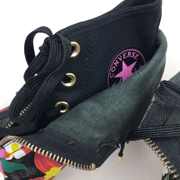 Converse X PatBo Chuck Taylor All Star Shroud Black Colorful Floral Hi Sneakers - Picture 15 of 16